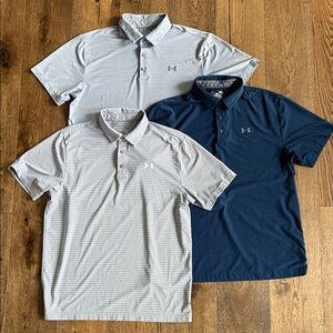 Under Armour Men’s Polo Set - Navy & Light Gray Varieties